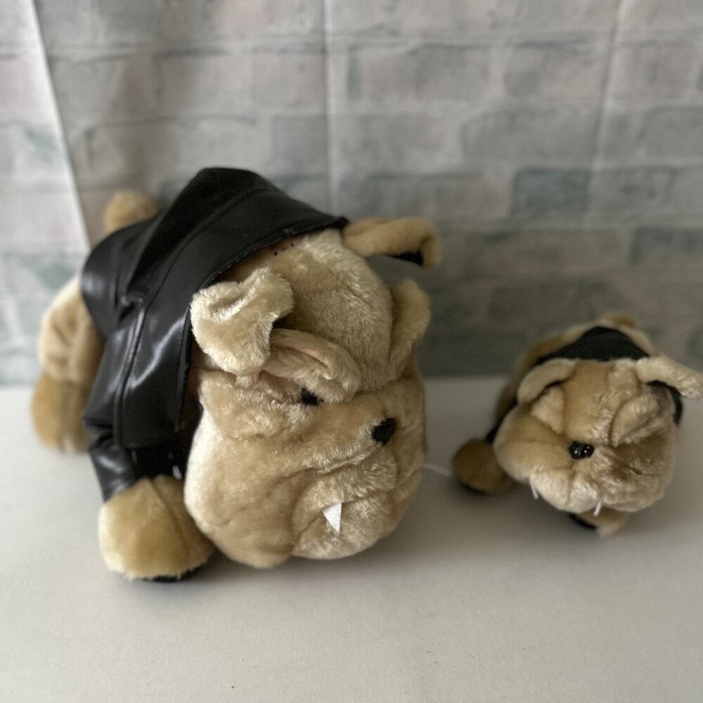 SHAR-PEI BULLDOGS DADDY AND BABY STUFFED ANIMALS